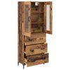 vidaXL Highboard mit Schubladen 2 pcs Altholz Holzwerkstoff