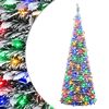 vidaXL Pop-up-LED-Weihnachtsbaum 120 cm 50 LEDs PVC Gr&uuml;n und Wei&szlig;
