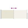 vidaXL Ausziehbare Seitenmarkise 100x300 cm Creme
