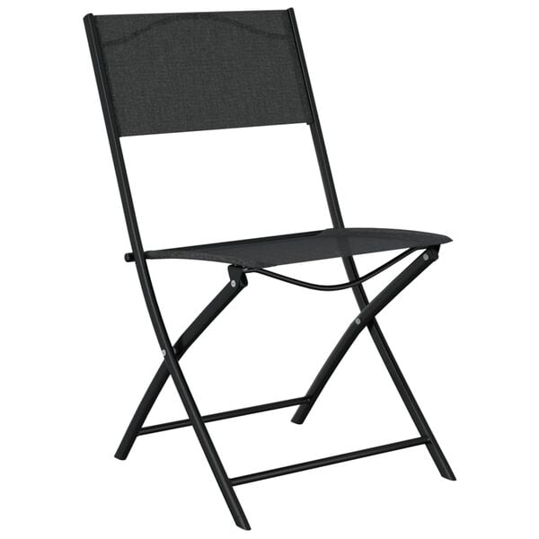vidaXL 3-tlg. Bistro-Set Stahl Schwarz