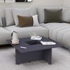 vidaXL Couchtisch Grau 79,5x79,5x30 cm Holzwerkstoff