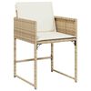 vidaXL Garten Essgruppe 5 pcs Beige Poly-Rattan
