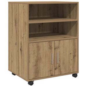 vidaXL Rollschrank Artisan-Eiche 60x48x81 cm Holzwerkstoff