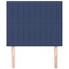 vidaXL Kopfteil Blau 100 x 5 x 118/128 cm Stoff