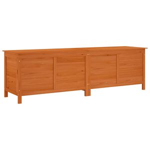 vidaXL Gartentruhe Braun 198,5x50x56,5 cm Massivholz Tanne
