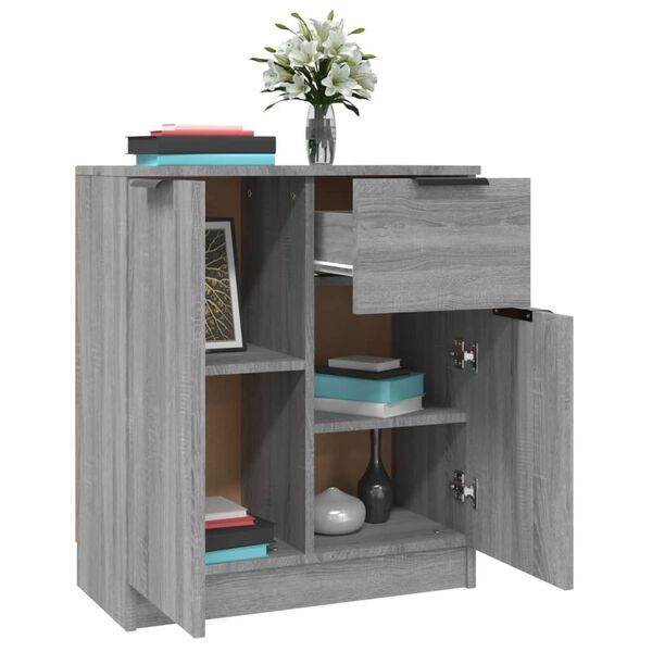 vidaXL Sideboards 2 Stk. Grau Sonoma 60x30x70 cm Holzwerkstoff