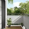 vidaXL Balkon-Sichtschutz Hellgrau 75x700 cm 100 % Polyester-Oxford