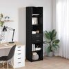 vidaXL Highboard Schwarz Eichen-Optik 45 x 42,5 x 185 cm Holzwerkstoff