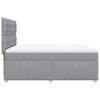 vidaXL Boxspringbett mit Matratze Hellgrau 140x200 cm Stoff