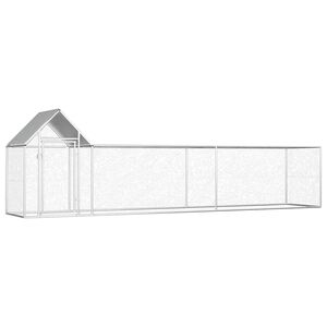 vidaXL H&uuml;hnerstall 5x1x1,5 m Verzinkter Stahl