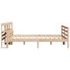 vidaXL Bettgestell mit Kopfteil ohne Matratze 140x190 cm