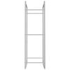 vidaXL Brennholzregal 50x28x94 cm Edelstahl