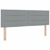 vidaXL Boxspringbett mit Matratze Hellgrau 200 x 160 cm Polyester