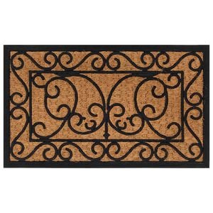 vidaXL Fu&szlig;matte Rechteckig 45x75 cm Gummi und Kokosfaser