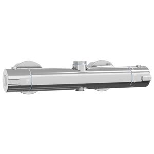 vidaXL Thermostatischer Duschmischer Edelstahl 201 27 x 8 x 6 cm