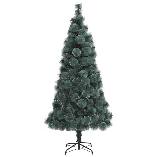 vidaXL K&uuml;nstlicher vorbeleuchteter Weihnachtsbaum mit Kugelset 180 cm
