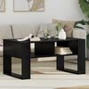 vidaXL Couchtisch Schwarz Eichen-Optik 92 x 53 x 45 cm Holzwerkstoff