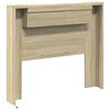vidaXL Kopfteil-Schrank mit LED mit Regal Sonoma 120 x 16,5 x 103,5 cm