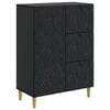 vidaXL Sideboard Schwarz 66 x 34,5 x 90 cm Holzwerkstoff