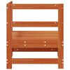 vidaXL Gartenecksofa Massives Kiefernholz Wachsbraun 62 x 62 x 70,5 cm