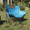 vidaXL Campingstühle 2 Stk. mit Tasche Klappbar Hellblau