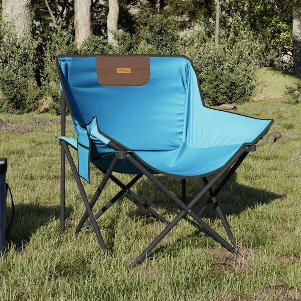vidaXL Campingstühle 2 Stk. mit Tasche Klappbar Hellblau