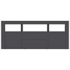 vidaXL TV-Schrank Grau 120x30x50 cm Holzwerkstoff