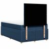 vidaXL Boxspringbett mit Matratze Blau 120x190 cm Stoff