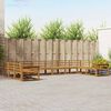 vidaXL Outdoor-Sofagarnitur 10 pcs Natur Massivholz Akazie