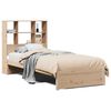 vidaXL Massivholzbett mit Regal ohne Matratze 90x200 cm Kiefernholz