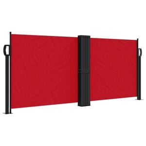 vidaXL Seitenmarkise Ausziehbar Rot 100x1000 cm
