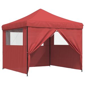 vidaXL Party-Zelt 292 x 292 x 315 cm Bordeauxrot Oxford-Stoff
