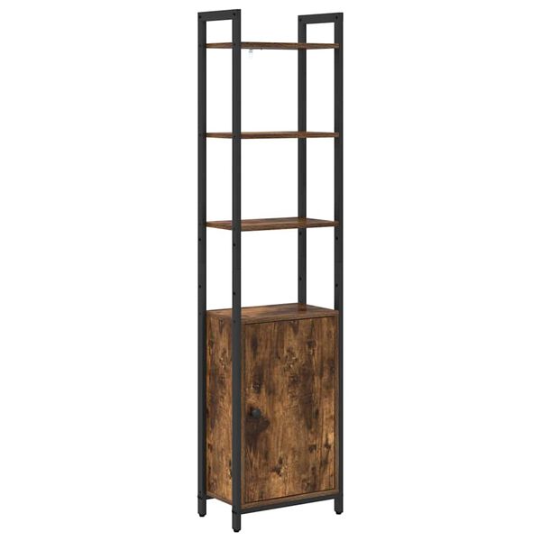 vidaXL B&uuml;cherregal Ger&auml;ucherte Eiche 40 x 24 x 161 cm Holzwerkstoff