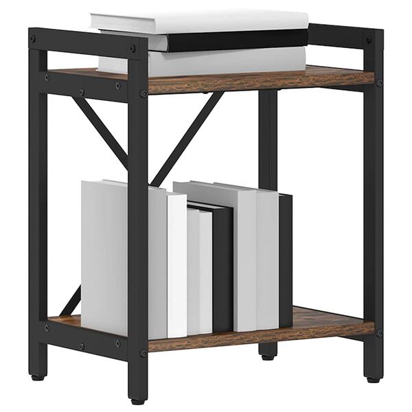 vidaXL B&uuml;cherregal Ger&auml;ucherte Eiche 40 x 30 x 50 cm Holzwerkstoff