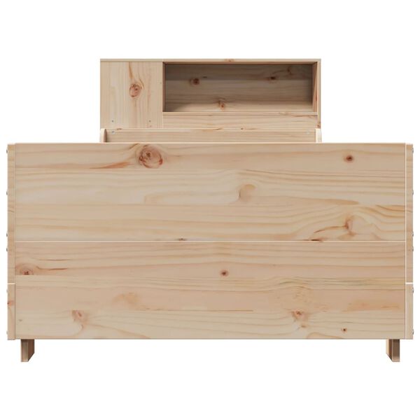 vidaXL Massivholzbett ohne Matratze 75x190 cm Kiefernholz