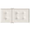 vidaXL Niedriglehner-Auflagen 2 Stk. Melange Creme 100x50x4 cm Stoff