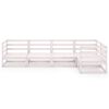 vidaXL 5-tlg. Garten-Lounge-Set Wei&szlig; Massivholz Kiefer