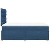 vidaXL Boxspringbett mit Matratze Blau 120x200 cm Stoff