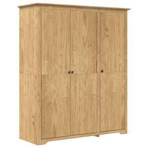 vidaXL Kleiderschrank BODO Honigbraun 146 x 53,5 x 173 cm