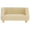 vidaXL Hundesofa Creme 95x63x39 cm Leinen