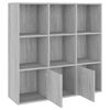vidaXL B&uuml;cherschrank Grau Sonoma 98x30x98 cm