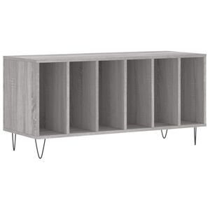 vidaXL Plattenschrank Grau Sonoma 100x38x48 cm Holzwerkstoff