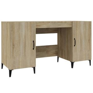 vidaXL Schreibtisch Sonoma-Eiche 140x50x75 cm Holzwerkstoff