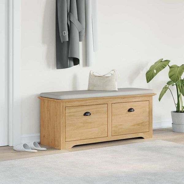 vidaXL Flurbank BODO Honigbraun 118 x 40 x 50 cm Holzwerkstoff