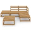vidaXL 5-tlg. Garten-Lounge-Set Honigbraun Massivholz Kiefer