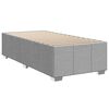 vidaXL Boxspringbett mit Matratze Hellgrau 80x200 cm Stoff