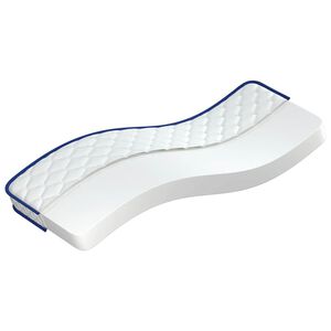 vidaXL Memory-Schaum-Matratze 70x200x17 cm Weich Wei&szlig;