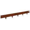 vidaXL Raseneinfassung 20 pcs 100 x 12 cm Stahl Rostig