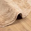 vidaXL Teppich Shaggy Hochflor NAVARRA Beige 240x240 cm Polyester