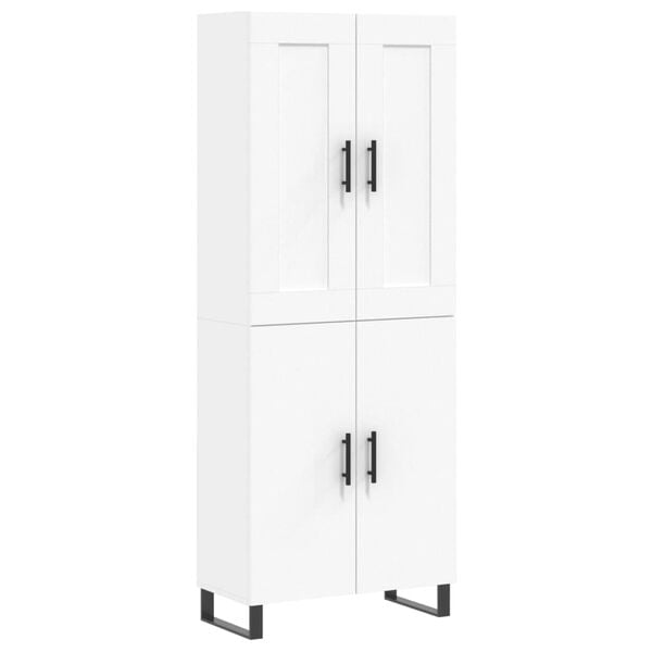 vidaXL Highboard Weiß 69,5x34x180 cm Holzwerkstoff